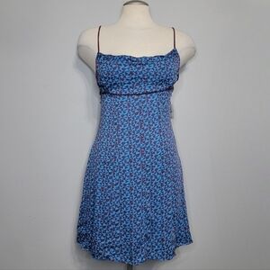Free People | Kai Printed Mini Dress in colour Blue Combo